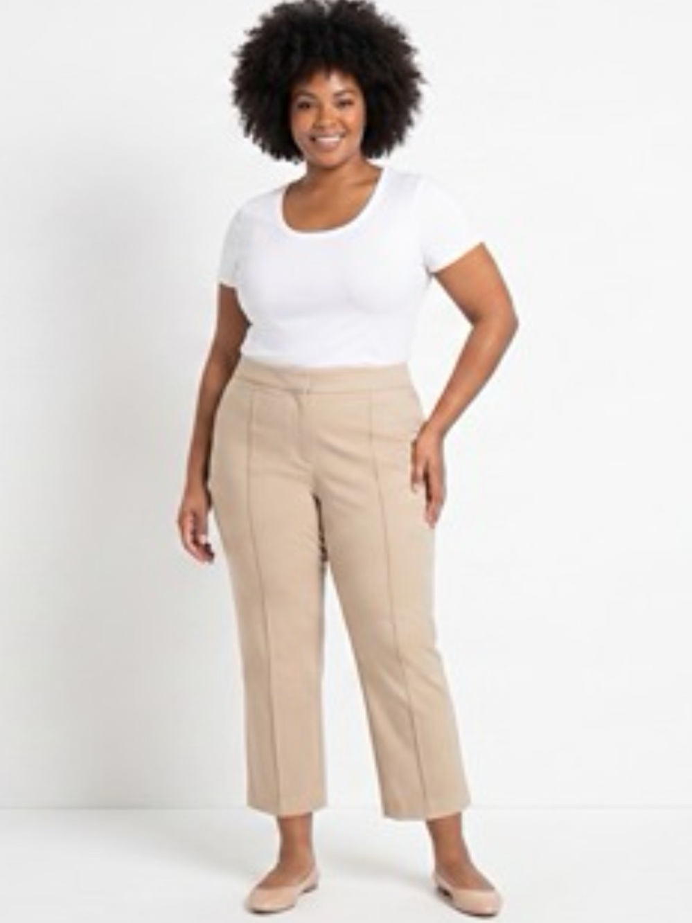 J. Jill Khaki Cotton Ponte Pants Women’s Size Small